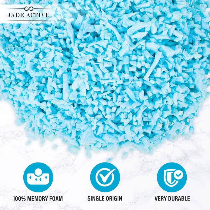 Jade Active Bean Bag Filler Foam - Premium 5 LBS Shredded Memory Foam for Pillows, Dog Beds, and Cushions - Soft and Versatile Stuffing - Image 5